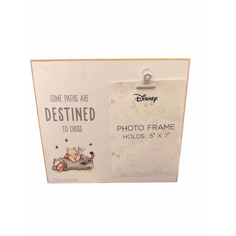 Disney 5x7 Photo Clip Frame Winnie the Pooh Paths Destined To Cross New Shipped